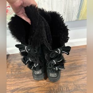 Black Uggs with Rhinestones